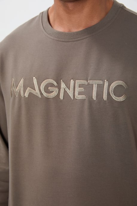 Heren Geprinte Ronde Hals Sweatshirt - Image 3
