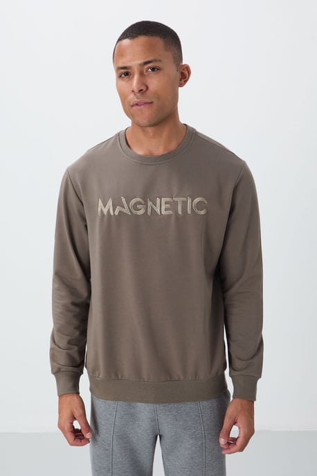 Heren Geprinte Ronde Hals Sweatshirt - Image 5