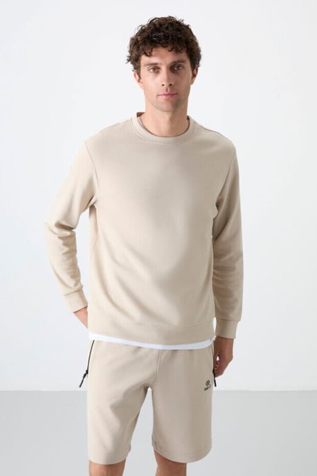 Heren Effen Rundhals Sweatshirt - Image 3