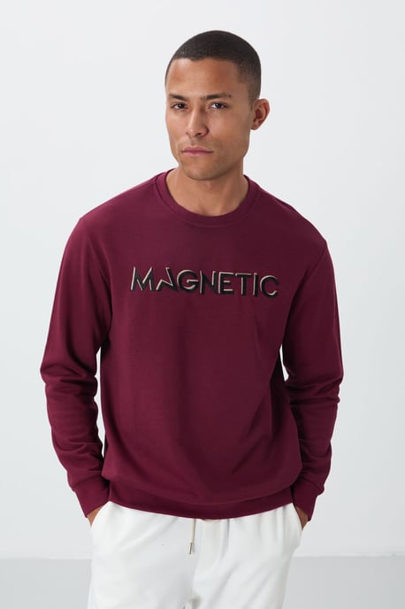 Heren Geprinte Ronde Hals Sweatshirt - Image 1