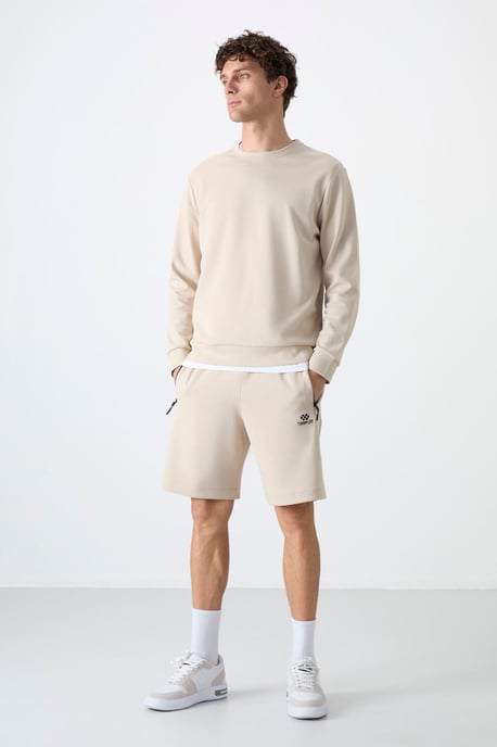 Heren Effen Rundhals Sweatshirt - Image 3