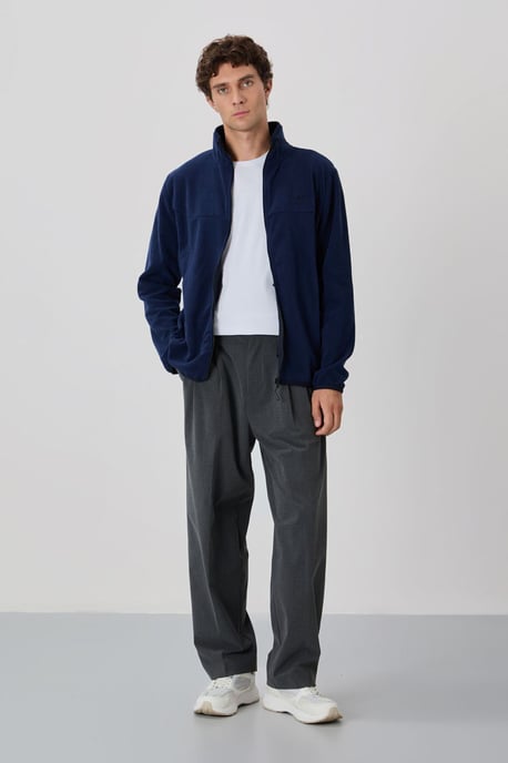 Heren Pluche Ritssluiting Sweatshirt - Image 2