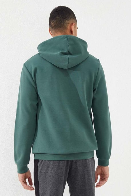 Heren Geprinte Hooded Sweatshirt Met Zak - Image 5