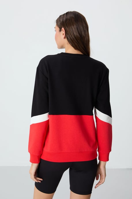 Oversized Kleurgebroken Crewneck Sweatshirt - Image 5