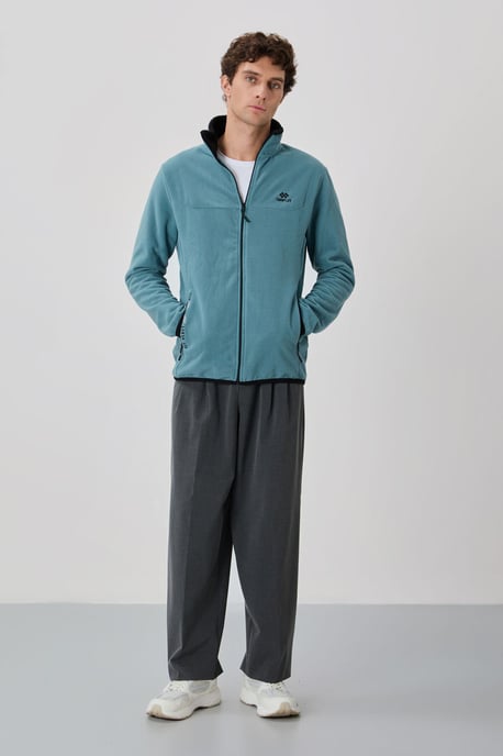 Heren Pluche Zip-voor Sweater - Image 2