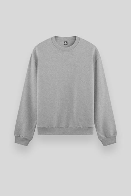 Heren Effen Rundhals Sweatshirt - Image 5