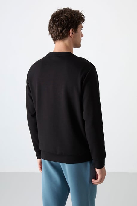 Heren Effen Rundhals Sweatshirt - Image 4