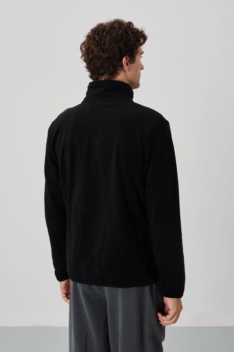 Heren Pluche Rits-Voor Sweatshirt - Image 5