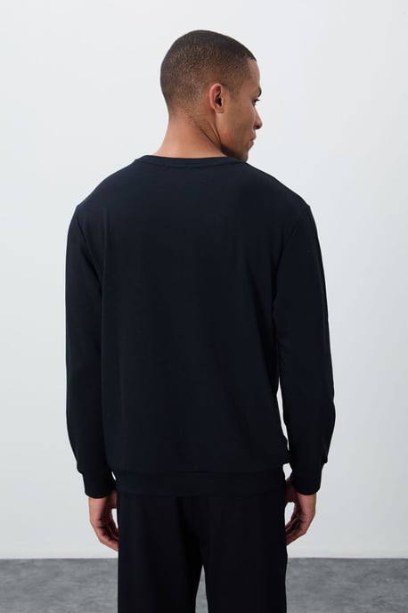 Heren Geprinte Ronde Hals Sweatshirt - Image 5