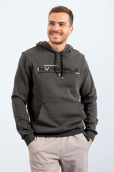 Heren Geprinte Hooded Sweatshirt Met Zak - Image 1