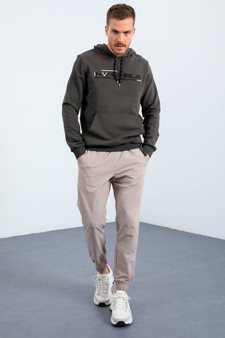 Heren Geprinte Hooded Sweatshirt Met Zak - Image 2