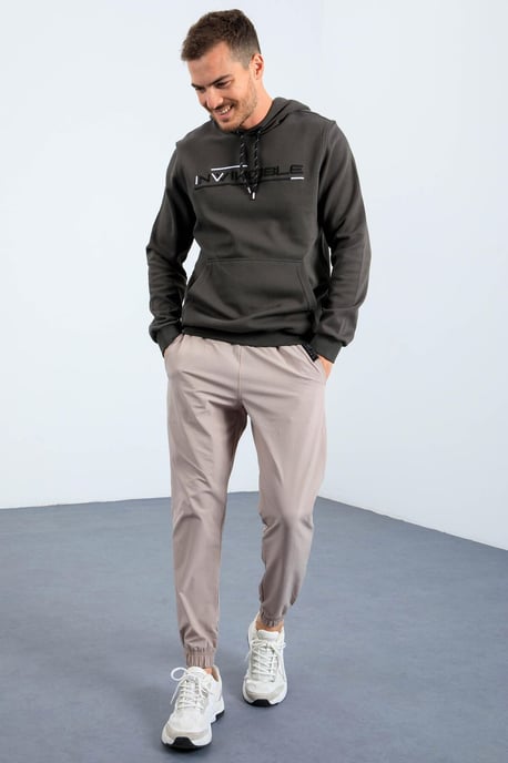 Heren Geprinte Hooded Sweatshirt Met Zak - Image 4