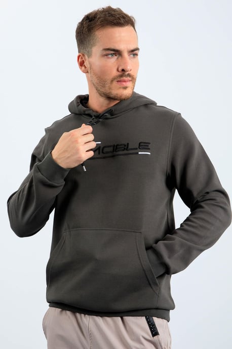 Heren Geprinte Hooded Sweatshirt Met Zak - Image 5