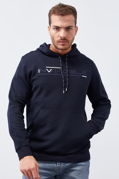 Heren Geprinte Hooded Sweatshirt Met Zak - Image 3