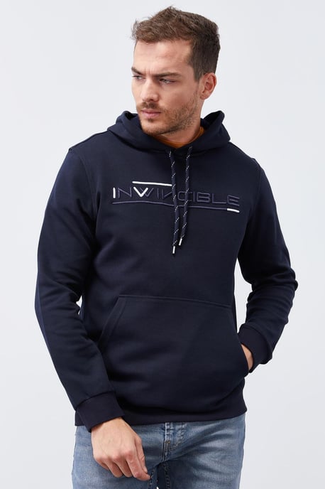 Heren Geprinte Hooded Sweatshirt Met Zak - Image 5