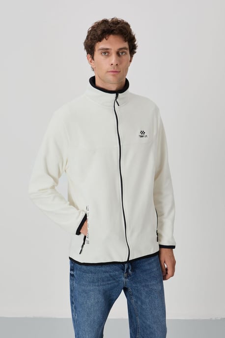 Heren Pluche Rits-voor Sweatshirt - Image 1