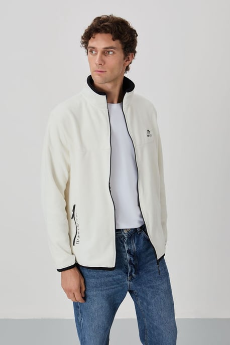 Heren Pluche Rits-voor Sweatshirt - Image 3