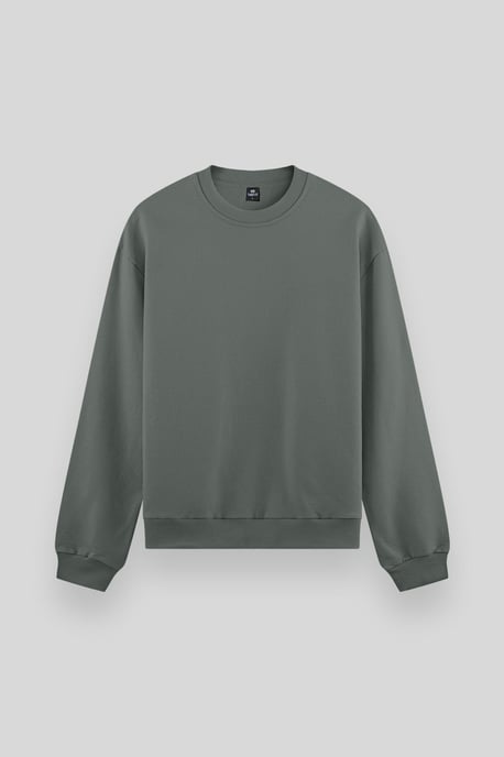Heren Effen Rundhals Sweatshirt - Image 6