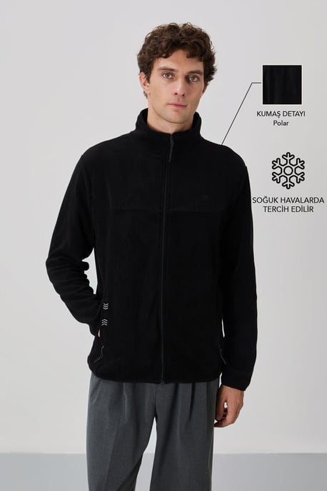 Heren Pluche Zip-up Sweatshirt - Image 2
