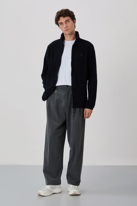 Heren Pluche Zip-up Sweatshirt - Image 4