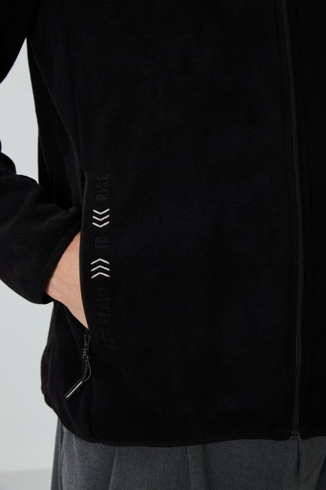 Heren Pluche Zip-up Sweatshirt - Image 5
