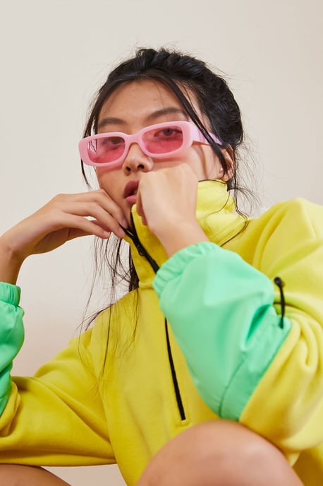 Oversized Pluche Half-Zip Sweatshirt - Image 3