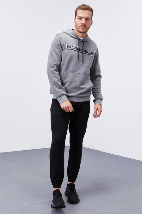 Heren Bedrukte Hoody met Zak - Image 4