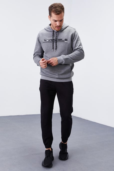 Heren Bedrukte Hoody met Zak - Image 6