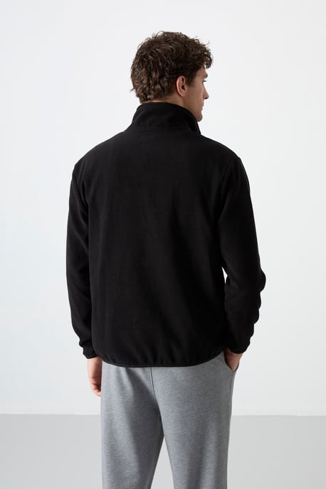 Heren Slim Fit Half-zip Pluche Sweatshirt - Image 6