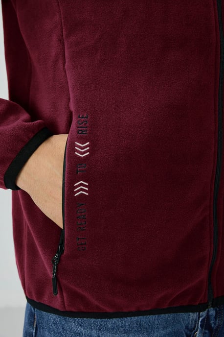 Heren Pluche Rits-Voorkant Sweatshirt - Image 4