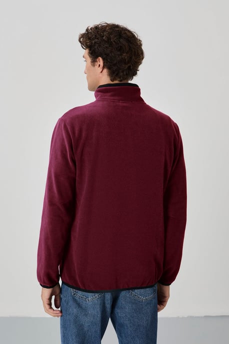 Heren Pluche Rits-Voorkant Sweatshirt - Image 5
