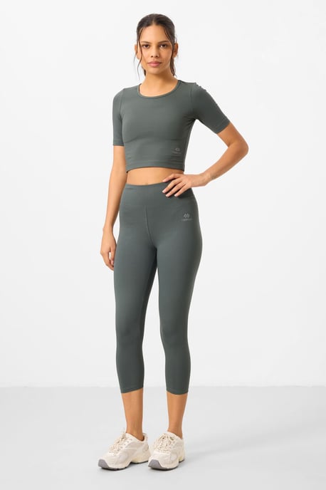 Dames Katoenen Slim-fit Actieve Set - Image 2