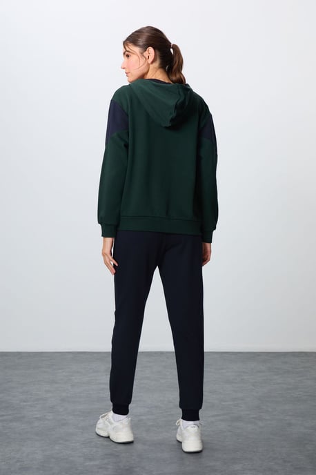 Oversized Hooded Zip Sweatshirt en Broekset - Image 6