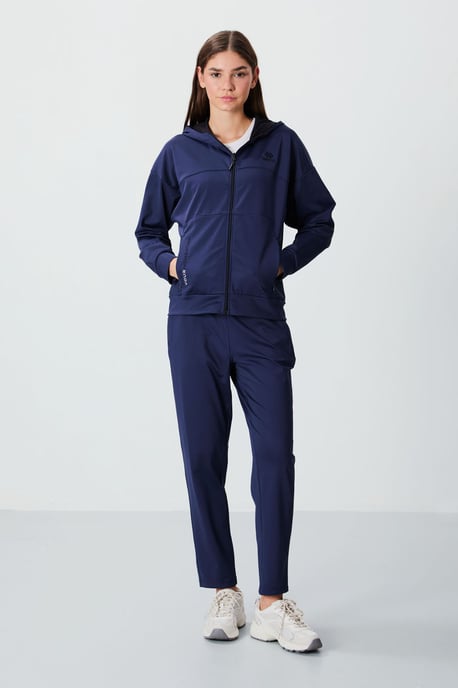 Dames Hooded Zip Sweatshirt en Broek Set - Image 1