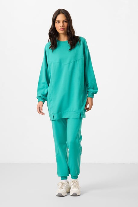 Overmaat Fleece Sweatshirt en Broek Set - Image 1