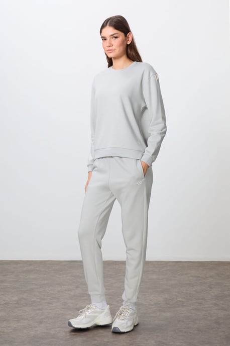 Oversized Katoenen-polyester Sweater en Broek Set - Image 5