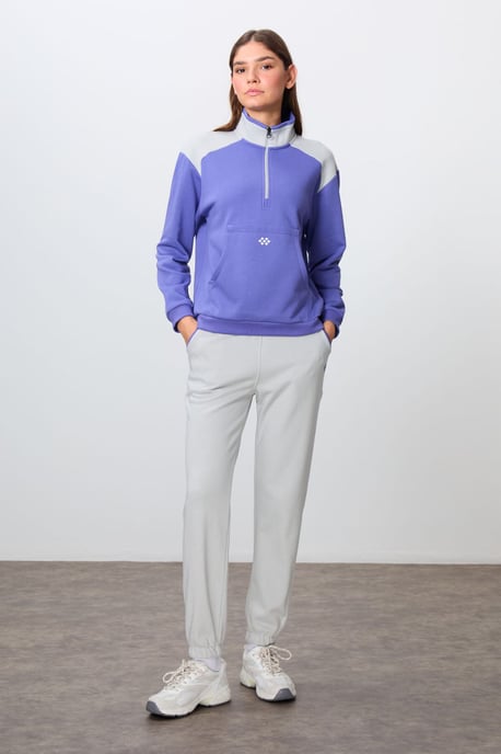 Kleurblok Fleece Trainingspak Set - Image 1