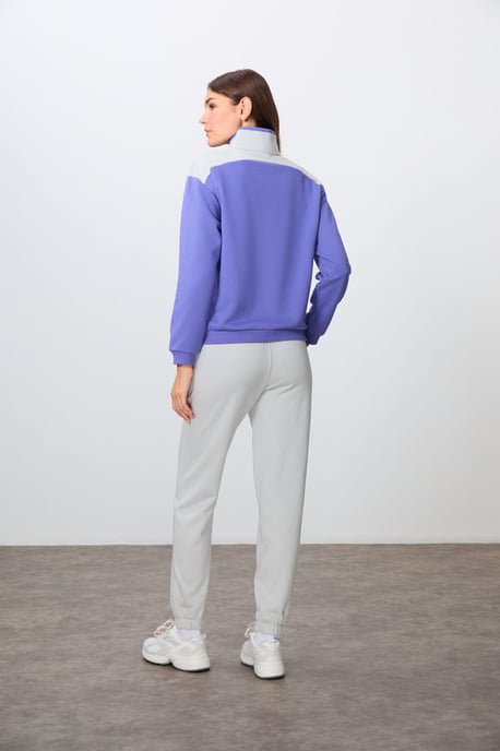 Kleurblok Fleece Trainingspak Set - Image 6