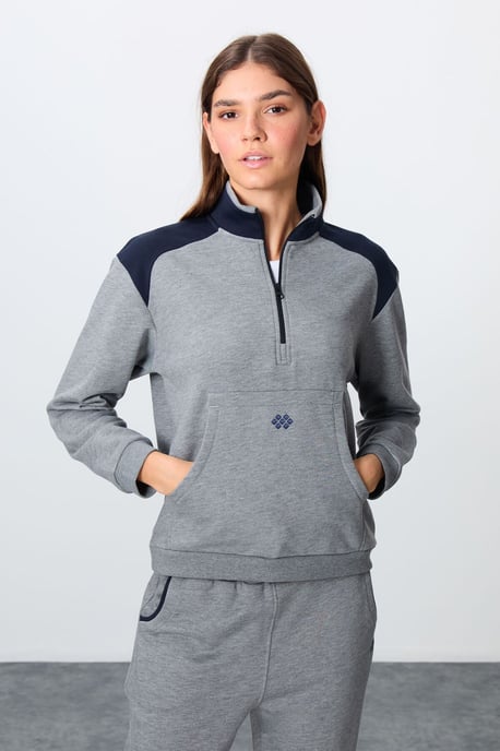 Kleurgeblokte Fleece Trainingsoutfit Set - Image 2