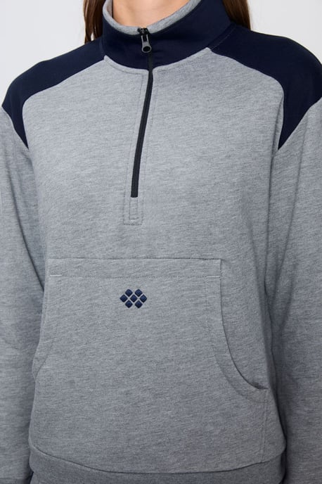 Kleurgeblokte Fleece Trainingsoutfit Set - Image 4