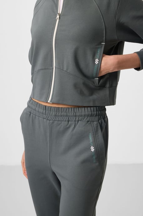 Oversized Hooded Zip Sweatshirt en Broek Set - Image 6