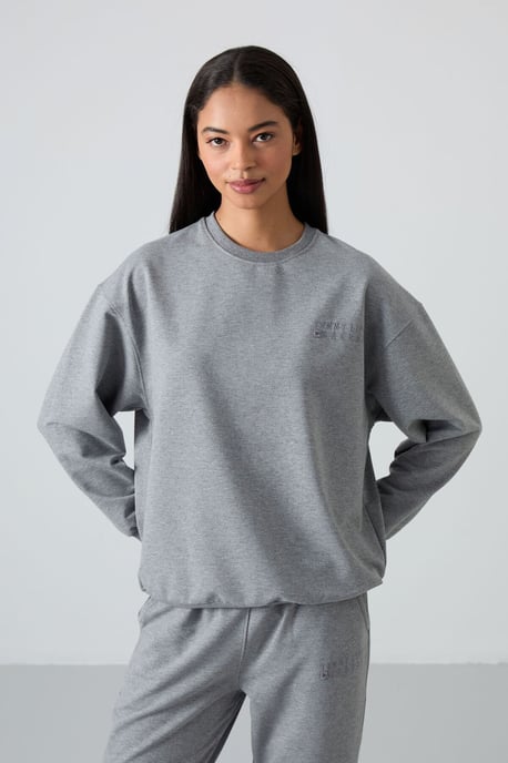 Oversized sweatshirt en set met elastische boordbroek - Image 3