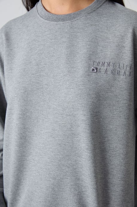 Oversized sweatshirt en set met elastische boordbroek - Image 4