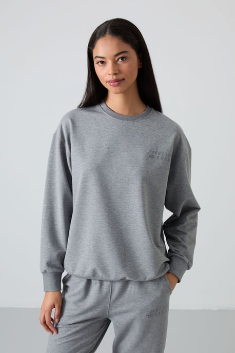Oversized sweatshirt en set met elastische boordbroek - Image 5