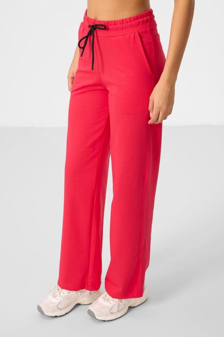 Dames Katoenmix Sweatshirt en Brede Broek Set - Image 3