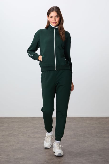 Oversized Ritskraag Sweatshirt en Broekset - Image 4
