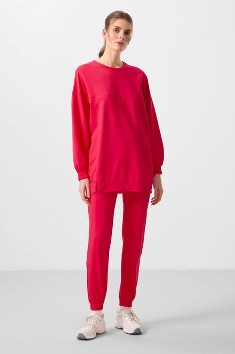 Overmaat Fleece Sweatshirt en Broek Set - Image 5