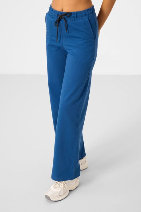 Dames Katoenmix Sweatshirt en Wijde Broek Set - Image 1