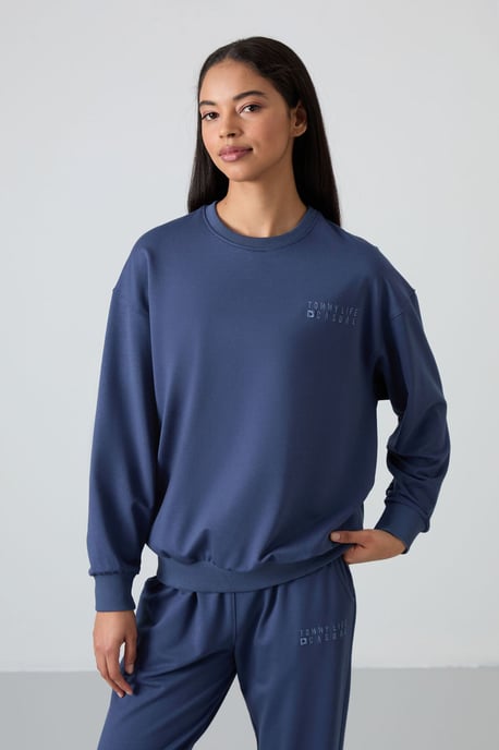 Oversized Sweater en Broekset met Elastische Boord - Image 2