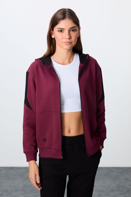 Oversized hoodie met rits en broekset - Image 2